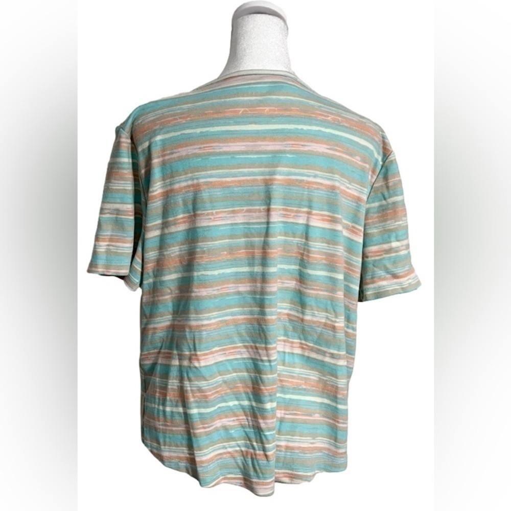 BLAIR Striped Lace Collar Top Women’s (Sz L) - Picture 6 of 10